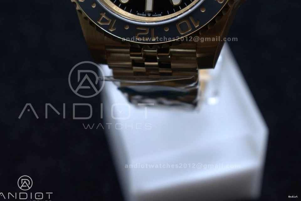 Master GMT DD3285 on Bracelet Black 1:1 II GRNR 126718 Best Jubilee Clean CHS Edition YG Dial 0402